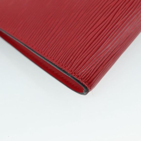 Louis Vuitton Pochette Accessoire Red Leather Clutch Bag (Pre-Owned) - Picture 11 of 16
